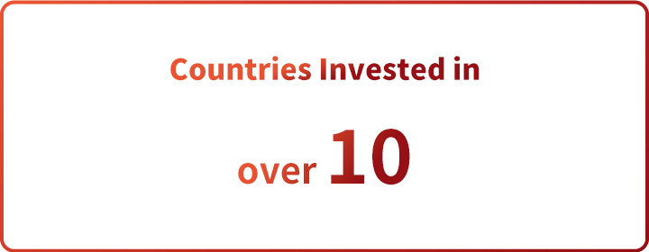 Countries Invested in over10