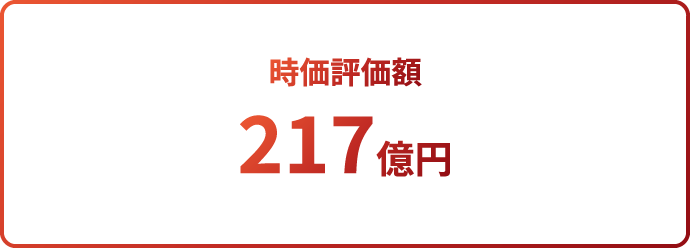 時価評価額 300億円