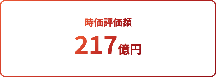 時価評価額 217億円